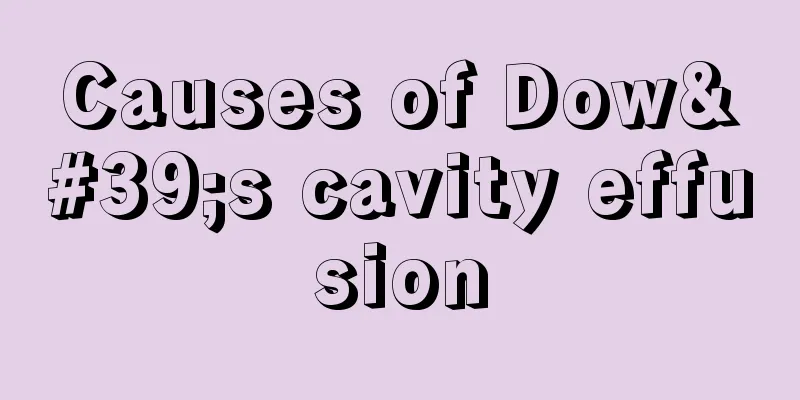 Causes of Dow's cavity effusion