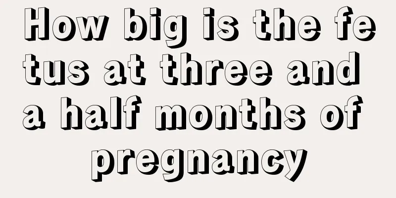 How big is the fetus at three and a half months of pregnancy