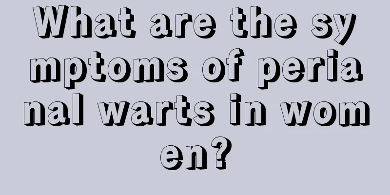 What are the symptoms of perianal warts in women?