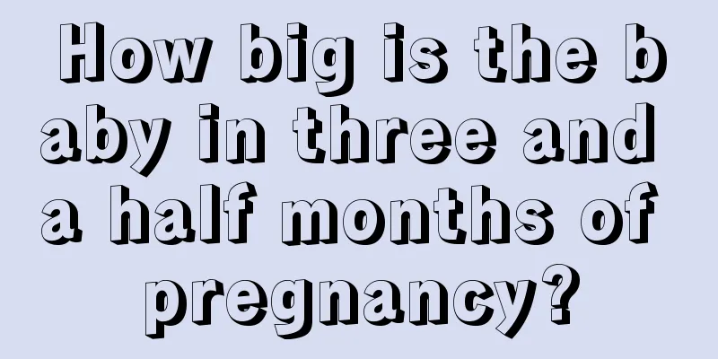 How big is the baby in three and a half months of pregnancy?