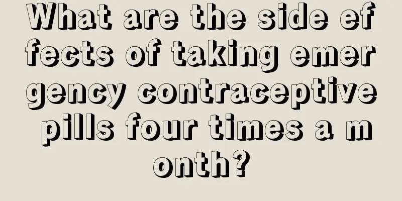 What are the side effects of taking emergency contraceptive pills four times a month?