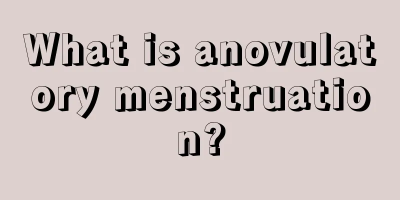 What is anovulatory menstruation?