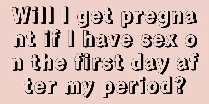 Will I get pregnant if I have sex on the first day after my period?