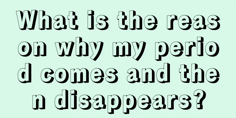 What is the reason why my period comes and then disappears?