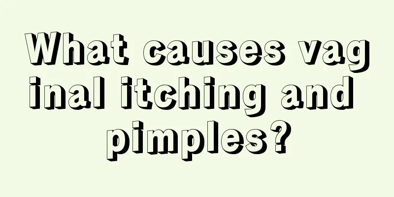 What causes vaginal itching and pimples?