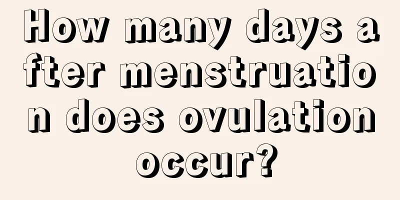 How many days after menstruation does ovulation occur?