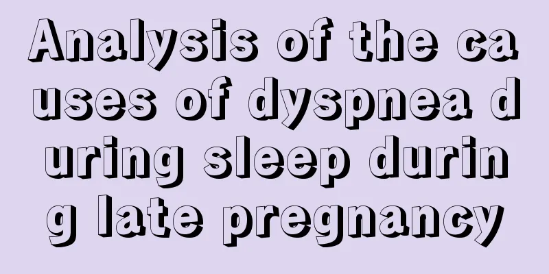 Analysis of the causes of dyspnea during sleep during late pregnancy