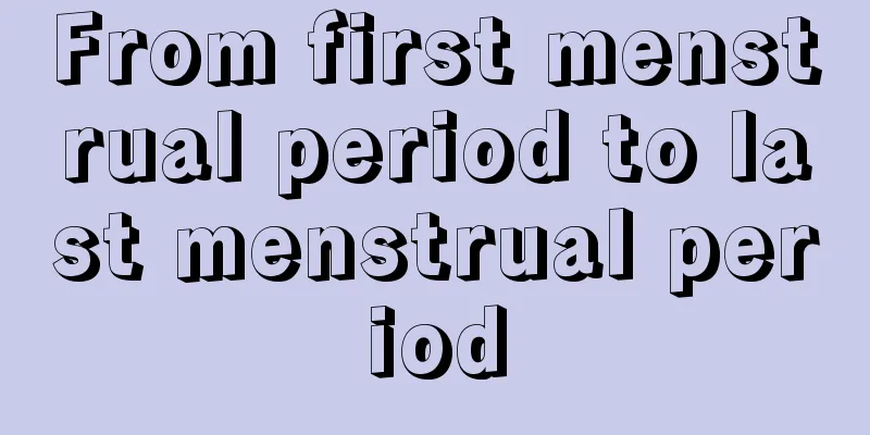 From first menstrual period to last menstrual period