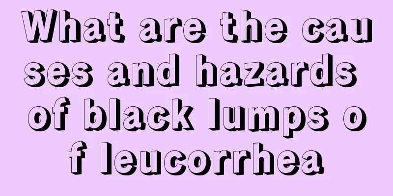 What are the causes and hazards of black lumps of leucorrhea