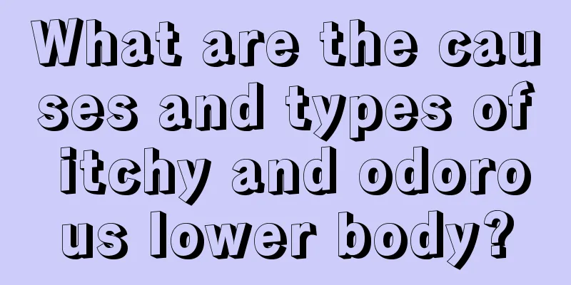 What are the causes and types of itchy and odorous lower body?