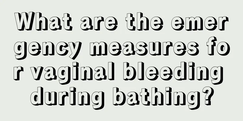 What are the emergency measures for vaginal bleeding during bathing?