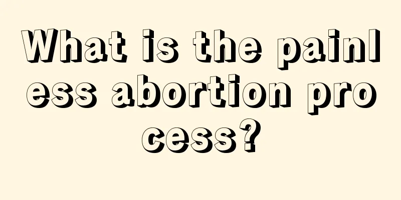 What is the painless abortion process?