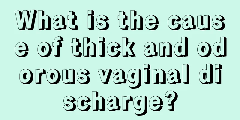 What is the cause of thick and odorous vaginal discharge?