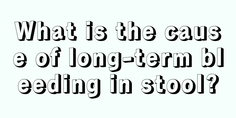 What is the cause of long-term bleeding in stool?