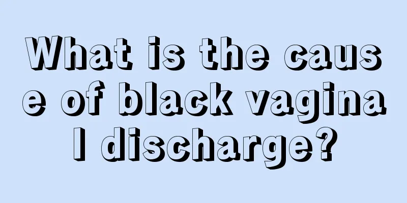 What is the cause of black vaginal discharge?