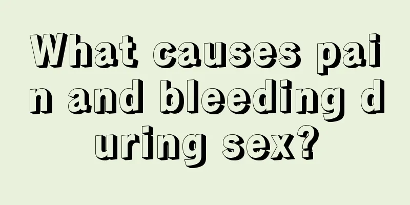 What causes pain and bleeding during sex?