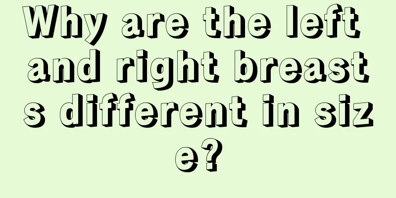 Why are the left and right breasts different in size?