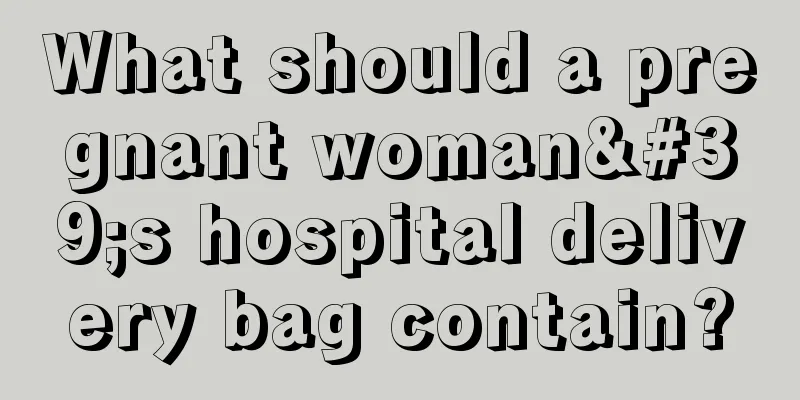 What should a pregnant woman's hospital delivery bag contain?