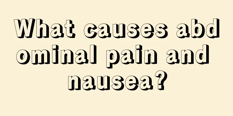 What causes abdominal pain and nausea?