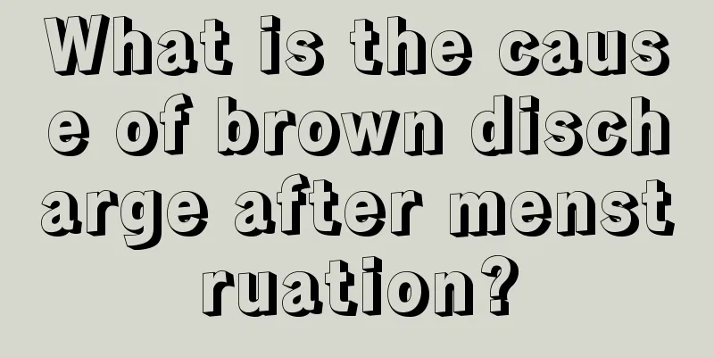 What is the cause of brown discharge after menstruation?