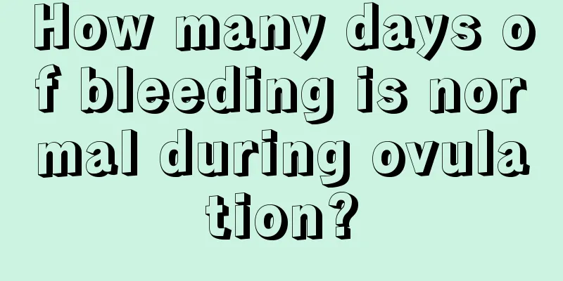 How many days of bleeding is normal during ovulation?