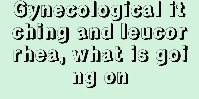 Gynecological itching and leucorrhea, what is going on