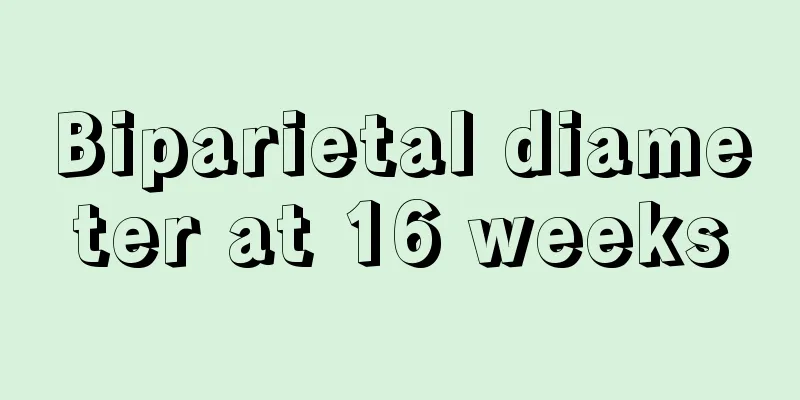 Biparietal diameter at 16 weeks