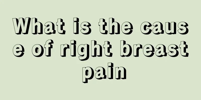 What is the cause of right breast pain