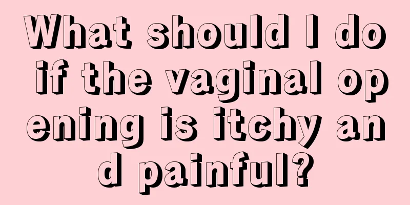 What should I do if the vaginal opening is itchy and painful?