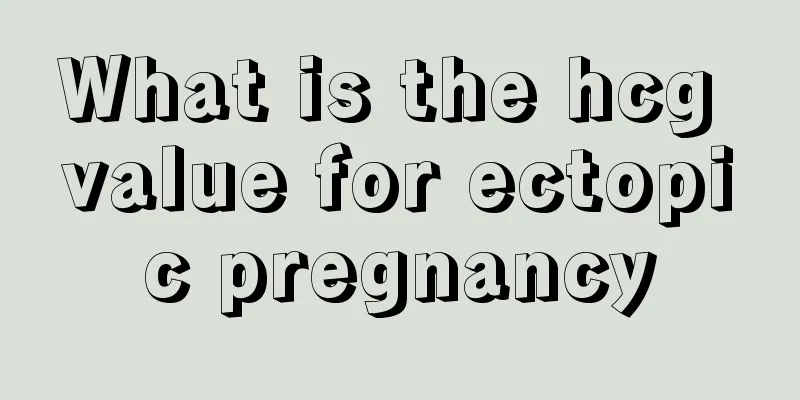 What is the hcg value for ectopic pregnancy