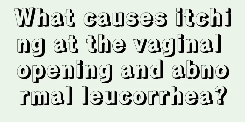 What causes itching at the vaginal opening and abnormal leucorrhea?