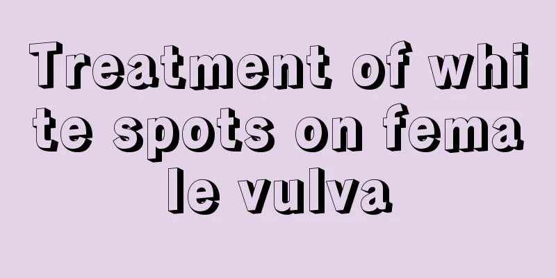 Treatment of white spots on female vulva