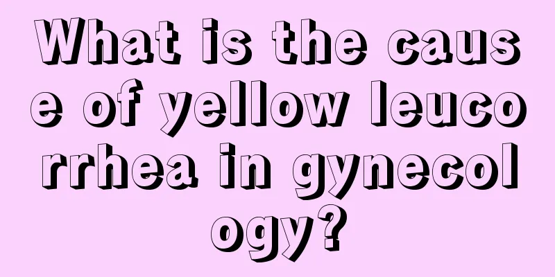 What is the cause of yellow leucorrhea in gynecology?