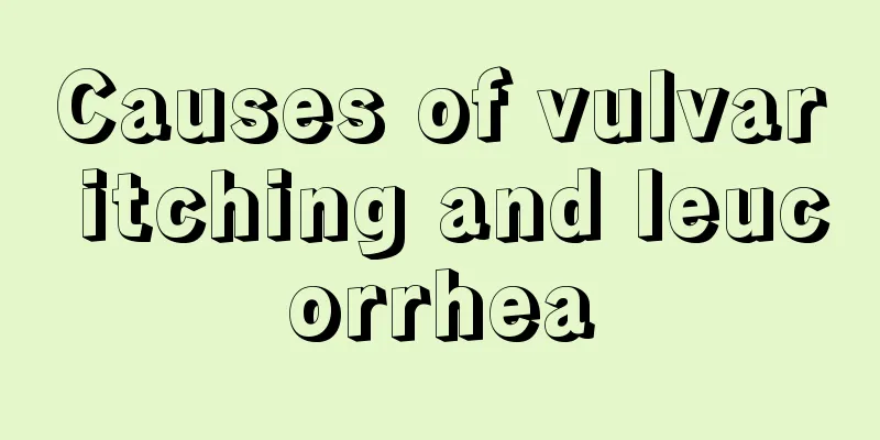 Causes of vulvar itching and leucorrhea