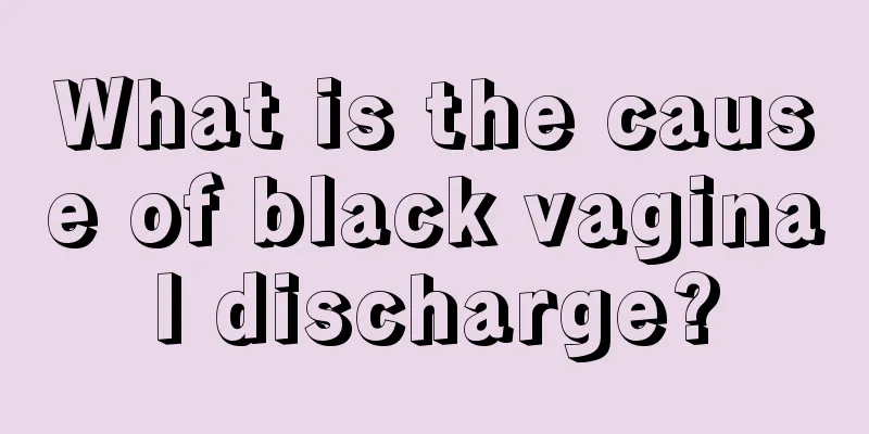 What is the cause of black vaginal discharge?