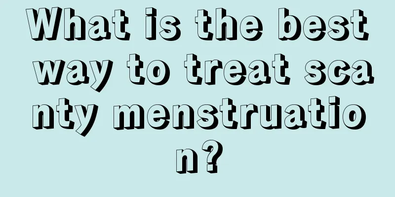 What is the best way to treat scanty menstruation?