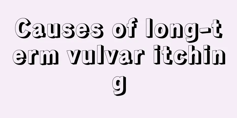 Causes of long-term vulvar itching