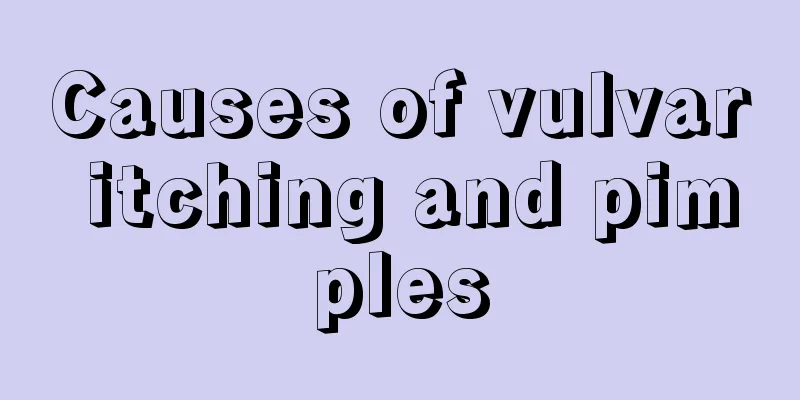 Causes of vulvar itching and pimples