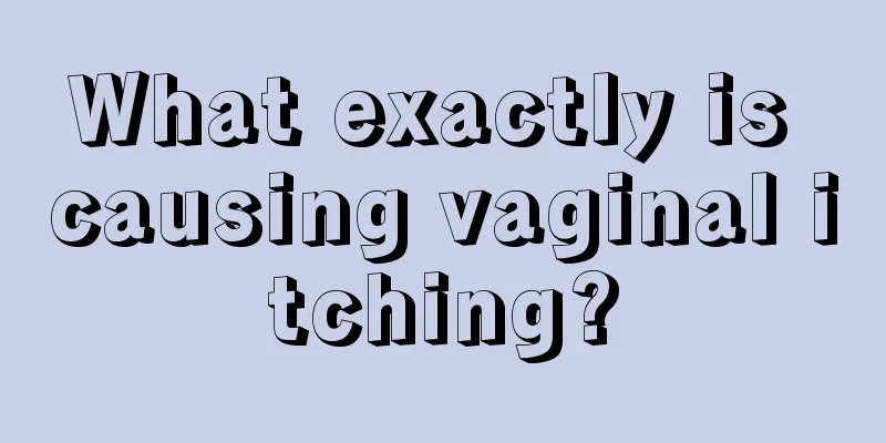 What exactly is causing vaginal itching?