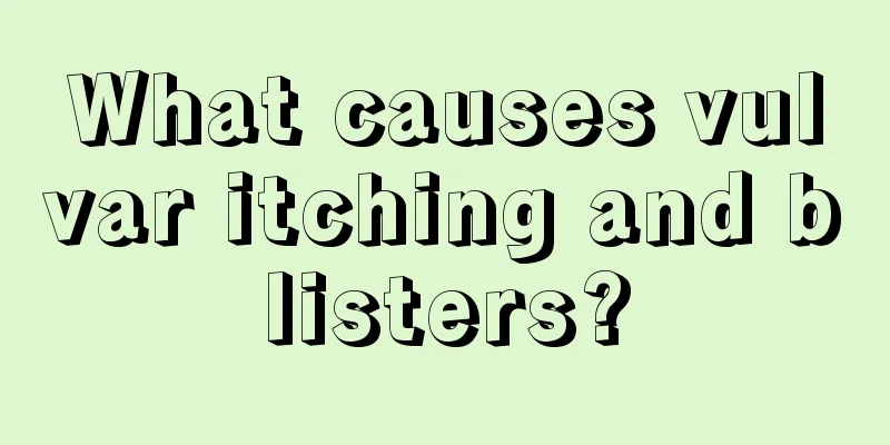 What causes vulvar itching and blisters?