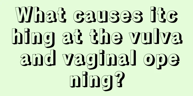 What causes itching at the vulva and vaginal opening?