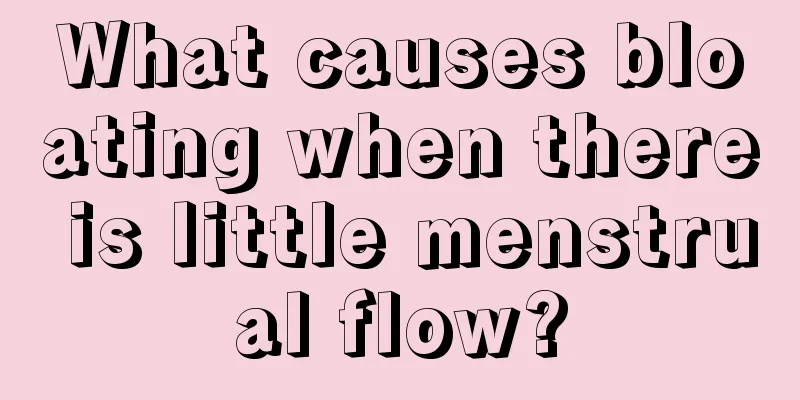 What causes bloating when there is little menstrual flow?