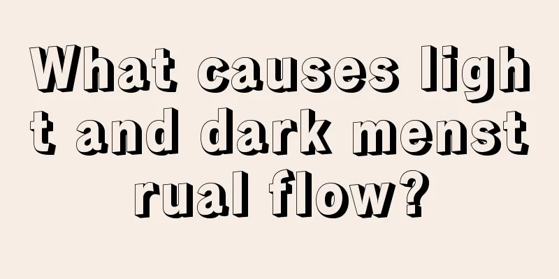 What causes light and dark menstrual flow?