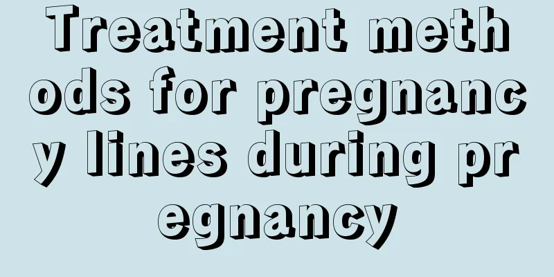 Treatment methods for pregnancy lines during pregnancy