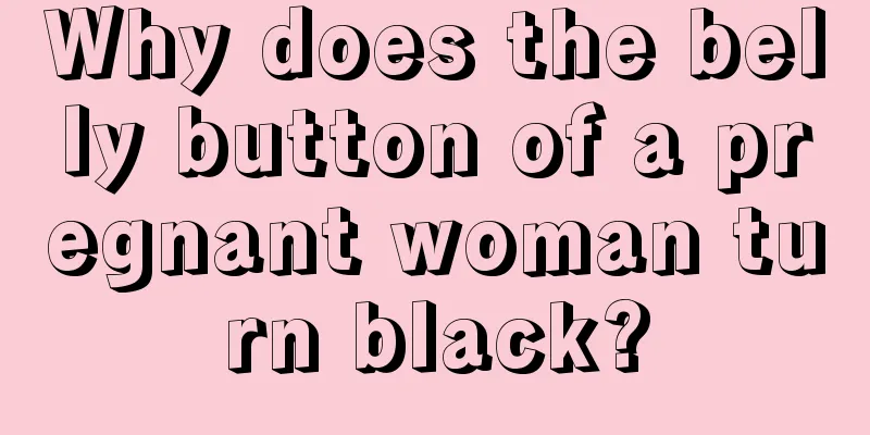 Why does the belly button of a pregnant woman turn black?