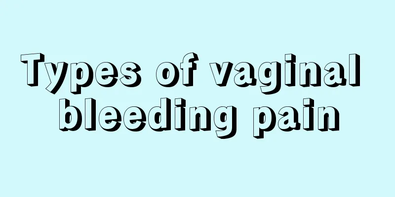 Types of vaginal bleeding pain