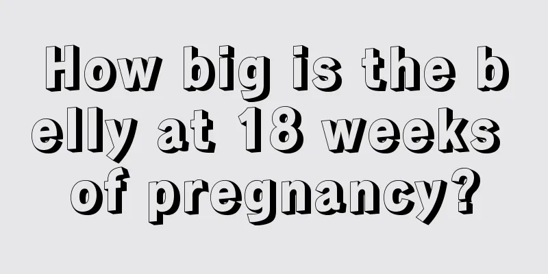 How big is the belly at 18 weeks of pregnancy?