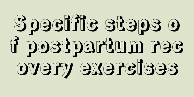 Specific steps of postpartum recovery exercises