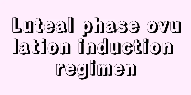 Luteal phase ovulation induction regimen