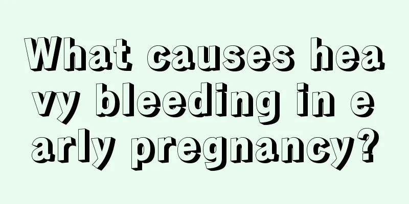 What causes heavy bleeding in early pregnancy?